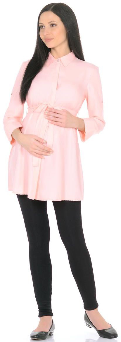 Блузка для беременных Mammy Size, цвет: розовый. 3068302177. Размер 503068302177 Блузка для беременных Mammy Size, цвет: розовый. 3068302177. Размер 503068302177Утонченная блузка-рубашка свободного кроя с пояском. Прекрасно подойдет для офиса.