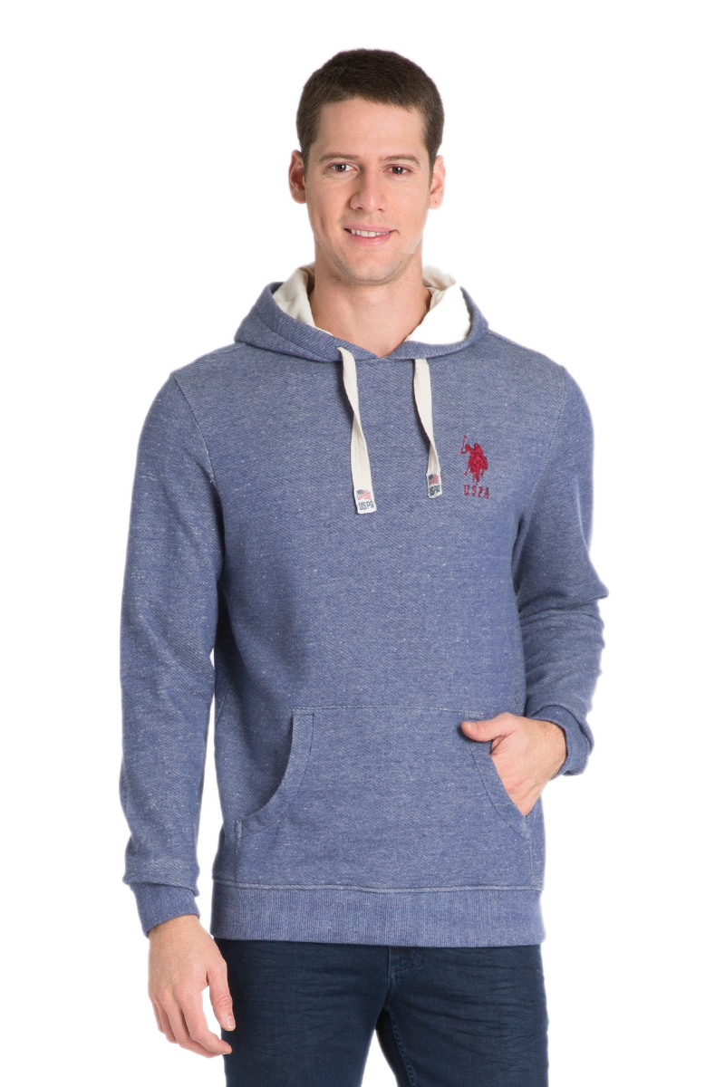 Толстовка мужская U.S. Polo Assn., цвет: синий. G081GL0820HEROS_VR028. Размер XL (54)G081GL0820HEROS_VR028 Толстовка мужская U.S. Polo Assn., цвет: синий. G081GL0820HEROS_VR028. Размер XL (54)G081GL0820HEROS_VR028Уютная толстовка с капюшоном и длинными рукавами выполнена из натурального хлопка. Спереди модель дополнена карманом кенгуру.
