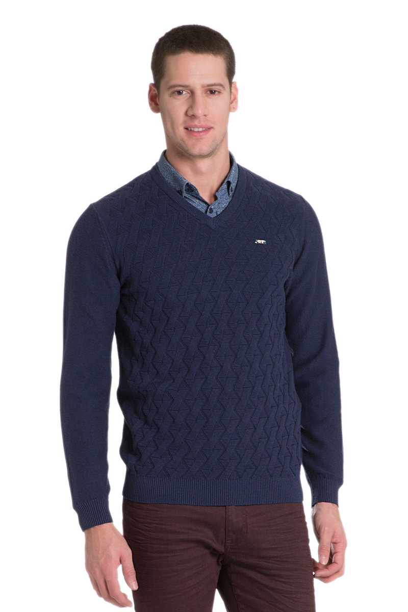 Пуловер мужской U.S. Polo Assn., цвет: темно-синий. G081SZ0TK0JOHN_VR033. Размер L (52)G081SZ0TK0JOHN_VR033 Пуловер мужской U.S. Polo Assn., цвет: темно-синий. G081SZ0TK0JOHN_VR033. Размер L (52)G081SZ0TK0JOHN_VR033Мужской пуловер с длинными рукавами и V-образным вырезом горловины выполнен из натурального хлопка. Модель оформлена фактурной вязкой.