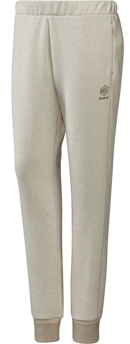 Брюки спортивные женские Reebok F Fleece Pant, цвет: бежевый. BK2516. Размер M (46/48)BK2516 Брюки спортивные женские Reebok F Fleece Pant, цвет: бежевый. BK2516. Размер M (46/48)BK2516Спортивные женские брюки Reebok F Fleece Pant - основа вашего гардероба. Мягкие спортивные брюки, в которых стиль идеально сочетается с комфортом. Они сделаны из органического хлопка и переработанного полиэстера. А в удобные карманы на застежках-молниях поместятся необходимые мелочи. Облегающий крой отлично подходит для тренировок и придает стилю эффектности.Манжеты по низу штанин отделаны трикотажем в рубчик для оптимальной посадки и комфорта.Пояс на шнурке для надежной посадки.