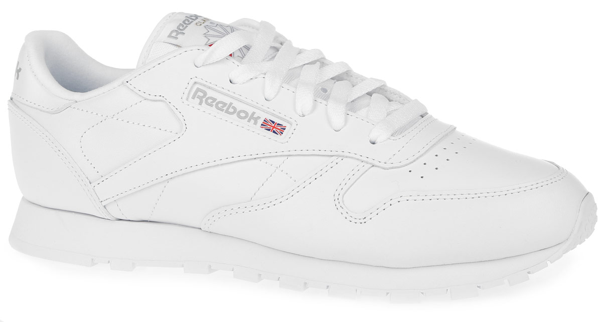 Кроссовки женские Reebok Classic Leather, цвет: белый. 2232. Размер 9 (40,5)2232 Кроссовки женские Reebok Classic Leather, цвет: белый. 2232. Размер 9 (40,5)2232Стильные женские кроссовки от Reebok CLassic Leather отличаются легкостью и оригинальным дизайном. Изделие выполнено из натуральной кожи и оформлено по верху прострочкой, фактурными швами и легкой перфорацией на мысе. Язычок - из текстиля. Низкий дизайн предназначен для полной свободы движений. Подкладка и стелька, исполненные из текстиля, способствуют поддержанию оптимального микроклимата, сохраняя ощущение комфорта и сухости. Верх кроссовок оформлен шнуровкой, которая гарантирует надежную фиксацию изделия. На заднике обувь декорирована принтом в виде логотипа бренда. Сбоку модель дополнена вставкой из текстиля, а язычок - нашивкой с логотипом бренда. Формованная промежуточная подошва ЭВА обеспечивает амортизацию без утяжеления. Подошва с рельефным протектором обеспечивает сцепление с любой поверхностью. Оригинальные кроссовки придутся вам по душе.