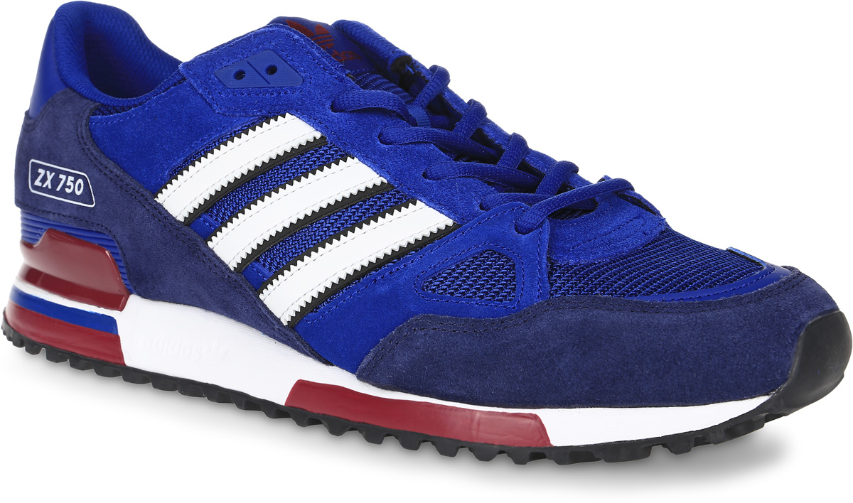 Кроссовки мужские adidas Originals Zx 750, цвет: синий, темно-синий, белый. BB1220. Размер 11 (44,5)BB1220 Кроссовки мужские adidas Originals Zx 750, цвет: синий, темно-синий, белый. BB1220. Размер 11 (44,5)BB1220Кроссовки adidas Originals Zx 750 выполнены из натуральной замши, текстиля и искусственной кожи. Модель оформлена фирменными нашивками. Шнурки надежно зафиксируют модель на ноге. Внутренняя поверхность из сетчатого текстиля комфортна при движении.Стелька выполнена из легкого ЭВА-материала с поверхностью из текстиля. Подошва изготовлена из высококачественной резины и дополнена рельефным рисунком.