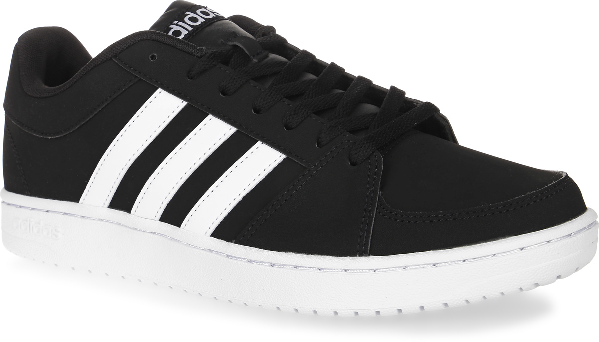 Кроссовки мужские adidas Neo Vs Hoops, цвет: черный, белый. B74506. Размер 7 (39)B74506 Кроссовки мужские adidas Neo Vs Hoops, цвет: черный, белый. B74506. Размер 7 (39)B74506Кроссовки мужские adidas Neo Vs Hoops, выполненные из искусственной кожи разной текстуры, оформлены фирменными нашивками. Шнурки надежно зафиксируют модель на ноге. Внутренняя поверхность из мягкого текстиля комфортна при движении. Стелька выполнена из легкого ЭВА-материала с поверхностью из текстиля. Подошва изготовлена из высококачественной резины и дополнена рельефным рисунком.