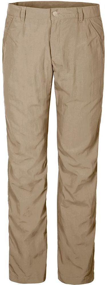 Брюки мужские Jack Wolfskin Kalahari Pants M, цвет: бежевый. 1503321-5605. Размер 461503321-5605 Брюки мужские Jack Wolfskin Kalahari Pants M, цвет: бежевый. 1503321-5605. Размер 461503321-5605Брюки мужские Kalahari Pants M выполнены из ткани SUPPLEX (100% полиамид). Брюки имеют множество преимуществ, особенно практичных в путешествии по жарким регионам: они легкие, защищают от ультрафиолетового излучения (UPF 40+) и упаковываются очень компактно. К тому же материал очень быстро сохнет. Модель застегивается на ширинку с молнией и пуговицу в поясе. Пояс дополнен шлевками для ремня. Брюки имеют два втачных кармана спереди и два кармана сзади. Kalahari Pants M - сочетание нужных качеств для путешествий, летних походов и будней.