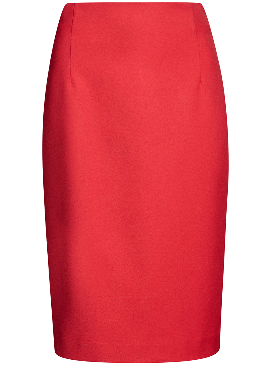 Юбка oodji Collection, цвет: красный. 21601295/33574/4500N. Размер 36-170 (42-170)21601295/33574/4500N Юбка oodji Collection, цвет: красный. 21601295/33574/4500N. Размер 36-170 (42-170)21601295/33574/4500NЮбка oodji Collection выполнена из хлопка с добавлением полиэстера и полиуретана. Юбка-карандаш средней длины с завышенной талией . Модель застегивается на застежку-молнию, дополнена вытачками и разрезом сзади.
