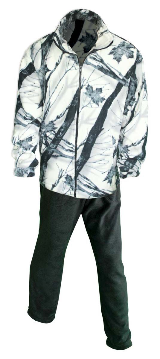 Комплект одежды Fisherman Комфорт: брюки, кофта, цвет: зимний лес. 42917. Размер 52/54Комфорт Комплект одежды Fisherman Комфорт: брюки, кофта, цвет: зимний лес. 42917. Размер 52/54КомфортТермокостюм Комфорт - флисовый костюм сочетает в себе преимущества термобелья и спортивного костюма. Можно одевать в качестве термобелья, или в сочетании с ним, под верхнюю одежду, а также использовать как обычные брюки и куртку. Куртка имеет разъемную молнию, высокий воротник и два глубоких кармана. Брюки также имеют два кармана и пояс на широкой резинке. Низ куртки и брюк регулируется при помощи резинки и стопперов. Термокостюм изготавливается из ткани Polar fleece плотностью 300 гр\м2.Polar fleece это: трикотажная ткань с двухсторонним ворсом: особо износоусточивым с наружной стороны - Polar и очень мягким и комфортным с внутренней - fleece. Лучший современный заменитель шерсти, дышащий и не вызывающий аллергии.Основные достоинства и преимущества: высокоэффективная теплозащита; мягкость и комфорт при прикосновении; отлично впитывает влагу и не холодит тело при намокании, как одежда из хлопка; быстро высыхает после намокания - быстрее , чем хлопок или шерсть;не обладает усадкой после стирки; не растягивается и не теряет форму в процессе эксплуатации.