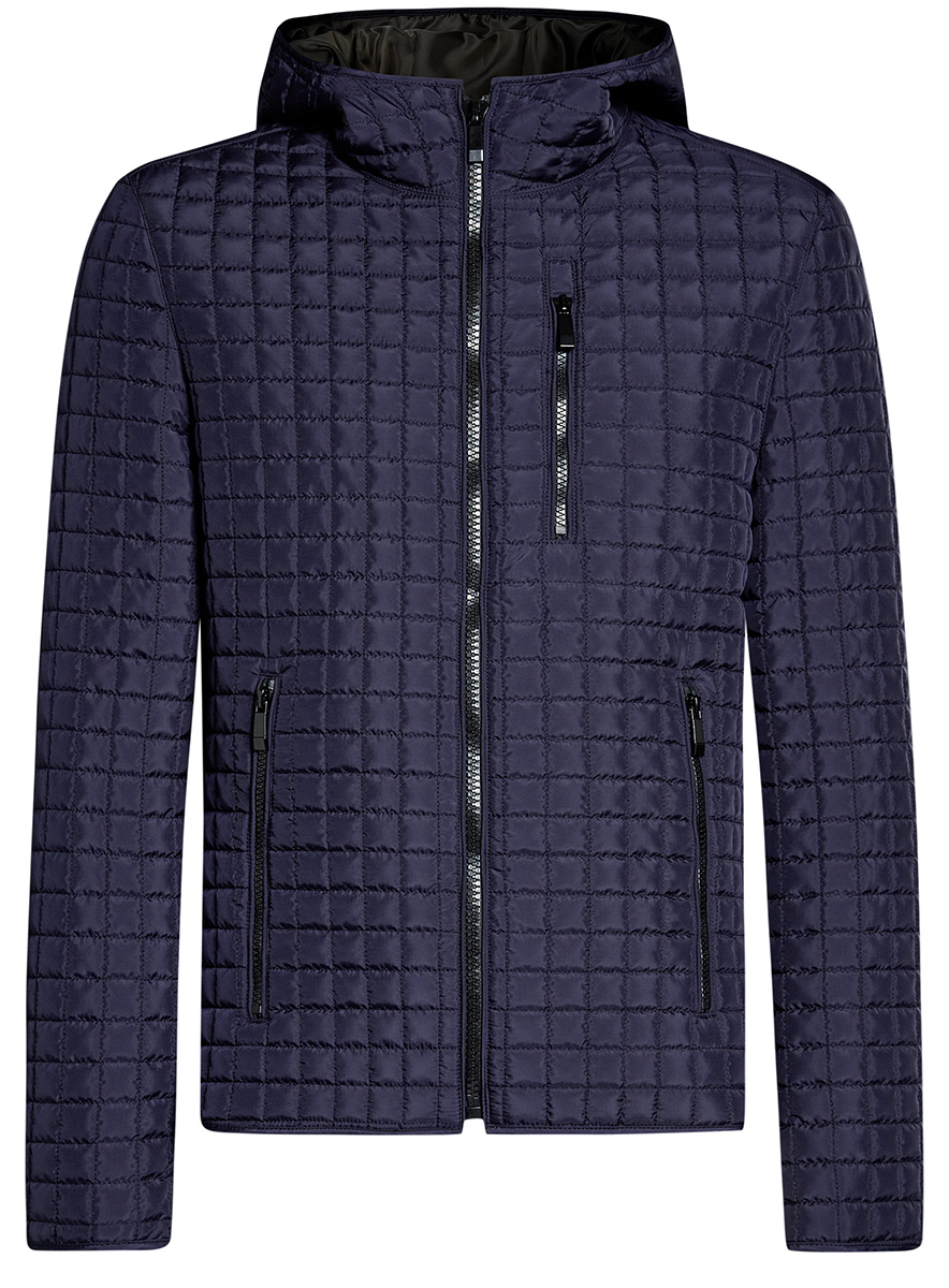 Куртка мужская oodji Basic, цвет: синий. 1B112007M/46376N/7900N. Размер XXL-182 (58-60-182)1B112007M/46376N/7900N Куртка мужская oodji Basic, цвет: синий. 1B112007M/46376N/7900N. Размер XXL-182 (58-60-182)1B112007M/46376N/7900NМужская куртка oodji Basic выполнена из высококачественного материала. В качестве подкладки и утеплителя используется полиэстер. Модель с капюшоном застегивается на застежку-молнию. Спереди расположено три прорезных кармана на застежках-молниях.