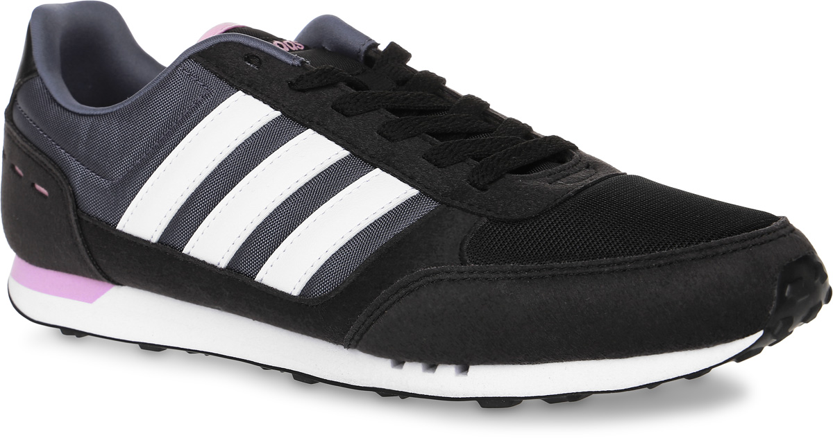 Кроссовки женские adidas Neo City Racer, цвет: черный, темно-серый, белый. B74490. Размер 6,5 (38,5)B74490 Кроссовки женские adidas Neo City Racer, цвет: черный, темно-серый, белый. B74490. Размер 6,5 (38,5)B74490Женские кроссовки adidas Neo City Racer, выполненные из текстиля и искусственной кожи, оформлены фирменными нашивками. Шнурки надежно зафиксируют модель на ноге. Внутренняя поверхность из мягкого текстиля комфортна при движении. Стелька выполнена из легкого ЭВА-материала с поверхностью из текстиля. Подошва изготовлена из высококачественной легкой резины, которая обеспечит отличную амортизацию.Поверхность подошвы дополнена рельефным рисунком.