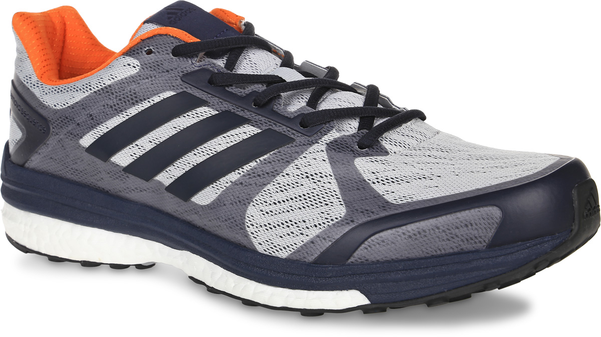 Кроссовки для бега мужские adidas Performance Supernova Sequence 9, цвет: серый, темно-синий. BB1612. Размер 11,5 (45)BB1612 Кроссовки для бега мужские adidas Performance Supernova Sequence 9, цвет: серый, темно-синий. BB1612. Размер 11,5 (45)BB1612Мужские кроссовки для бега adidas Performance Supernova Sequence 9 выполнены из сетчатого текстиля и оформлены фирменными накладками из полимера. Шнурки надежно зафиксируют модель на ноге. Внутренняя поверхность из текстиля комфортна при движении. Стелька выполнена из легкого ЭВА-материала с поверхностью из текстиля. Подошва изготовлена из высококачественной легкой резины и дополнена рельефным рисунком.