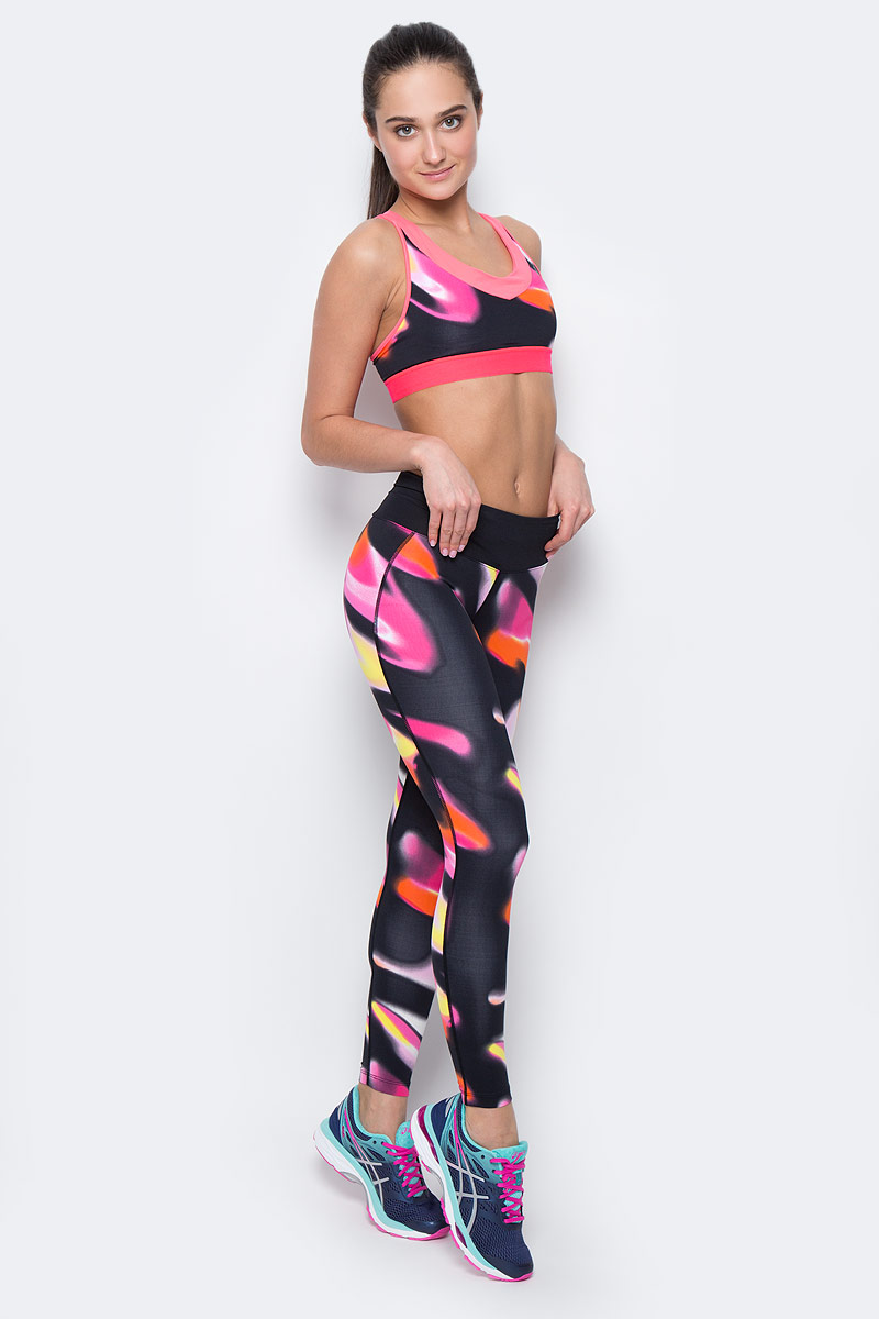 Тайтсы для бега женские Asics Fuzex 7/8 Tight, цвет: черный, розовый, оранжевый. 141260-1112. Размер XS (40/42)141260-1112 Тайтсы для бега женские Asics Fuzex 7/8 Tight, цвет: черный, розовый, оранжевый. 141260-1112. Размер XS (40/42)141260-1112Женские тайтсы для бега Asics Fuzex 7/8 Tight изготовлены из полиамида с добавлением эластана. Модель дополнена широкой эластичной резинкой на талии и шнурком-утяжкой. Сзади на поясе имеется прорезное отделение на застежке-молнии. Комфортные плоские швы исключают риск натирания даже во время интенсивных занятий спортом.