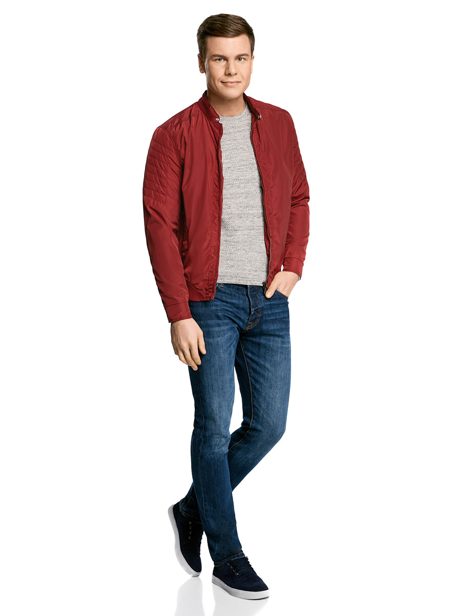 Куртка мужская oodji Lab, цвет: красный. 1L511047M/46343N/4500N. Размер XL-182 (56-182)1L511047M/46343N/4500N Куртка мужская oodji Lab, цвет: красный. 1L511047M/46343N/4500N. Размер XL-182 (56-182)1L511047M/46343N/4500NМужская куртка oodji Lab с эластичными вставками выполнена из высококачественного материала. В качестве подкладки и утеплителя используется полиэстер. Модель с воротником-стойкой застегивается на застежку-молнию и кнопку. Спереди расположено два прорезных кармана.