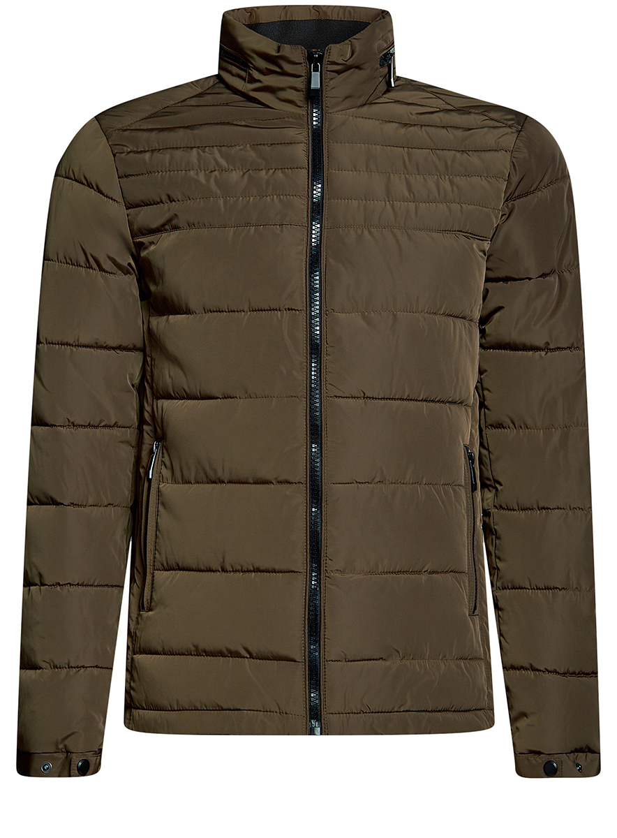 Куртка мужская oodji Basic, цвет: темно-бежевый. 1B111004M/44330N/3500N. Размер XL-182 (56-182)1B111004M/44330N/3500N Куртка мужская oodji Basic, цвет: темно-бежевый. 1B111004M/44330N/3500N. Размер XL-182 (56-182)1B111004M/44330N/3500NМужская куртка oodji Basic выполнена из высококачественного материала. В качестве подкладки и утеплителя используется полиэстер. Модель с воротником-стойкой застегивается на застежку-молнию. Спереди расположено два прорезных кармана на застежках-молниях.