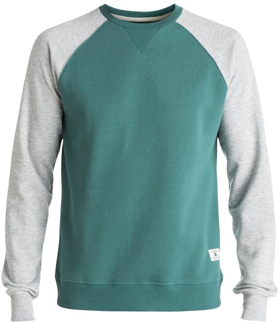 Толстовка мужская DC Shoes, цвет: зеленый, серый. EDYFT03185-BPF0. Размер XL (52/54)EDYFT03185-BPF0 Толстовка мужская DC Shoes, цвет: зеленый, серый. EDYFT03185-BPF0. Размер XL (52/54)EDYFT03185-BPF0Мужская толстовка DC Shoes выполнена из флиса с начесом. Модель имеет комфортный классический крой, длинные рукава реглан контрастного цвета и круглый вырез горловины. Манжеты рукавов, горловина и низ толстовки дополнены эластичным материалом в рубчик.