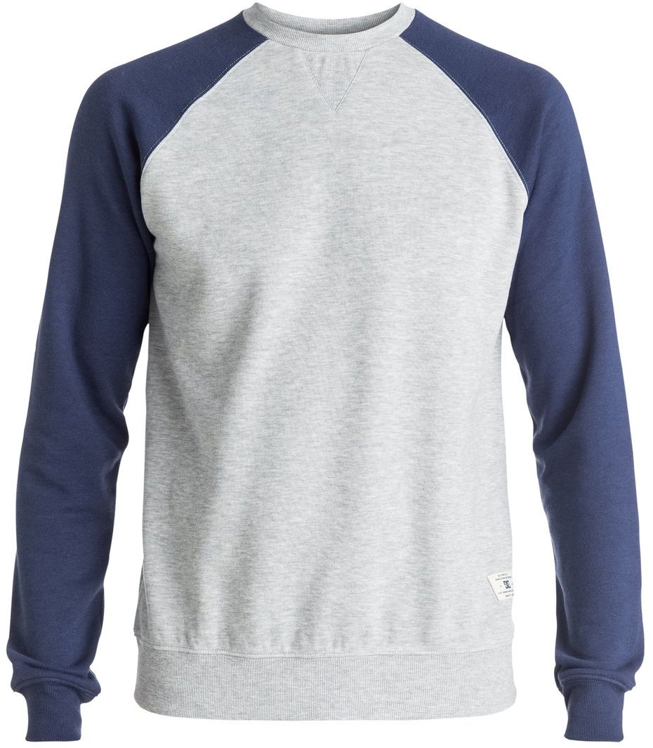 Толстовка мужская DC Shoes, цвет: серый, синий. EDYFT03185-XSSB. Размер XL (52/54)EDYFT03185-XSSB Толстовка мужская DC Shoes, цвет: серый, синий. EDYFT03185-XSSB. Размер XL (52/54)EDYFT03185-XSSBМужская толстовка DC Shoes выполнена из флиса с начесом. Модель имеет комфортный классический крой, длинные рукава реглан контрастного цвета и круглый вырез горловины. Манжеты рукавов, горловина и низ толстовки дополнены эластичным материалом в рубчик.
