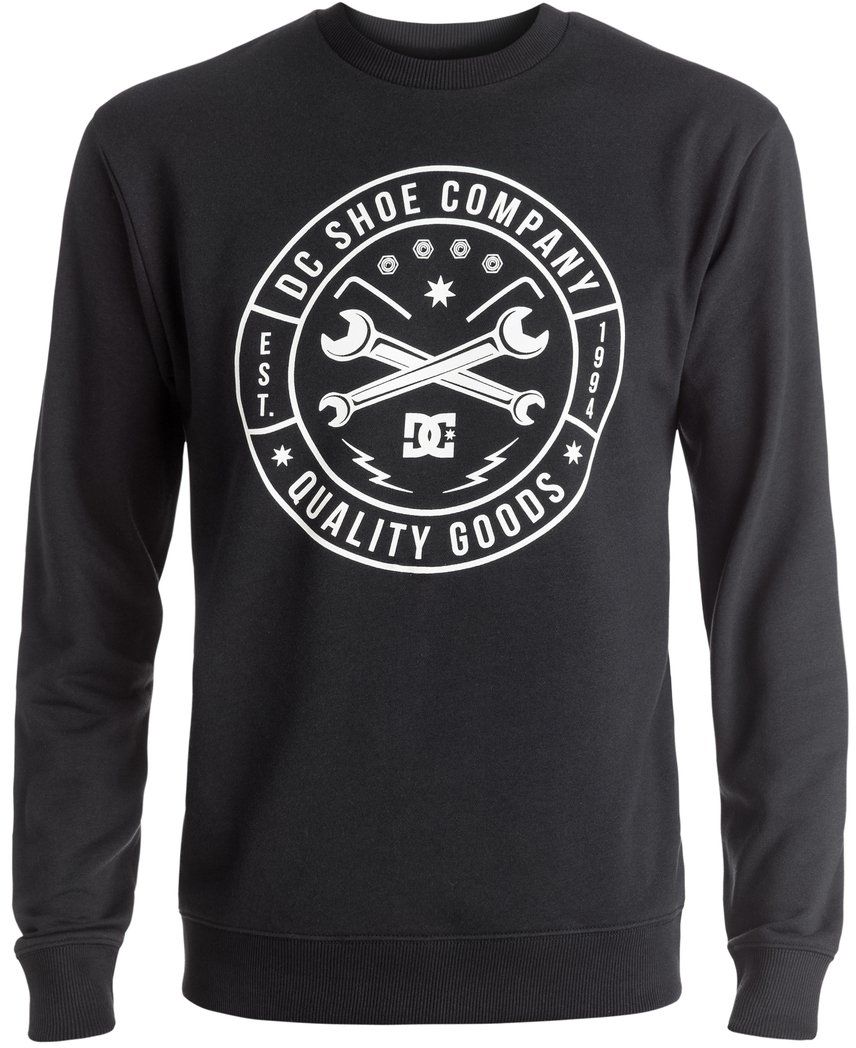 Толстовка мужская DC Shoes, цвет: черный. EDYSF03126-KVJ0. Размер L (50/52)EDYSF03126-KVJ0 Толстовка мужская DC Shoes, цвет: черный. EDYSF03126-KVJ0. Размер L (50/52)EDYSF03126-KVJ0Мужская толстовка DC Shoes выполнена из хлопка с добавлением полиэстера. Модель имеет комфортный классический крой, длинные рукава и круглый вырез горловины. Манжеты рукавов, горловина и низ толстовки дополнены эластичным материалом в рубчик. Графический принт нанесен по щадящей технологии окрашивания ткани.