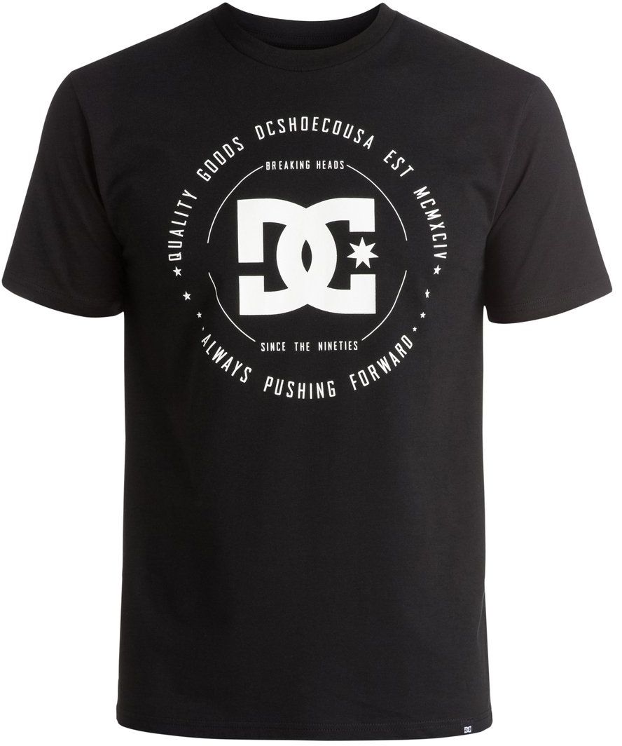 Футболка мужская DC Shoes, цвет: черный. EDYZT03504-KVJ0. Размер L (50/52)EDYZT03504-KVJ0 Футболка мужская DC Shoes, цвет: черный. EDYZT03504-KVJ0. Размер L (50/52)EDYZT03504-KVJ0Футболка мужская DC Shoes выполнена из 100% натурального хлопка. Модель стандартного кроя имеет круглый вырез горловины и короткие рукава. Графический принт нанесен по щадящей технологии окрашивания ткани.