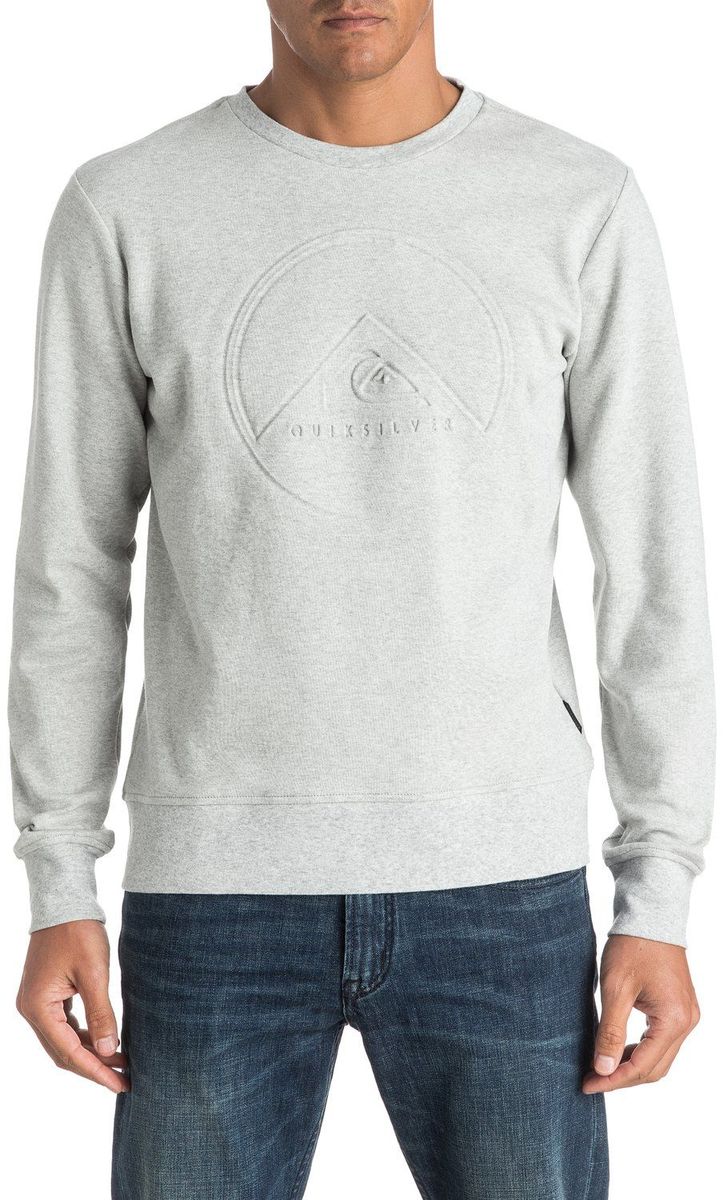 Джемпер мужской Quiksilver, цвет: серый. EQYFT03549-LGH. Размер L (50/52)EQYFT03549-LGH Джемпер мужской Quiksilver, цвет: серый. EQYFT03549-LGH. Размер L (50/52)EQYFT03549-LGHМужской джемпер Quiksilver с длинными рукавами изготовлен из смесового материала. Модель с круглой горловиной дополнена на груди оригинальным принтом.