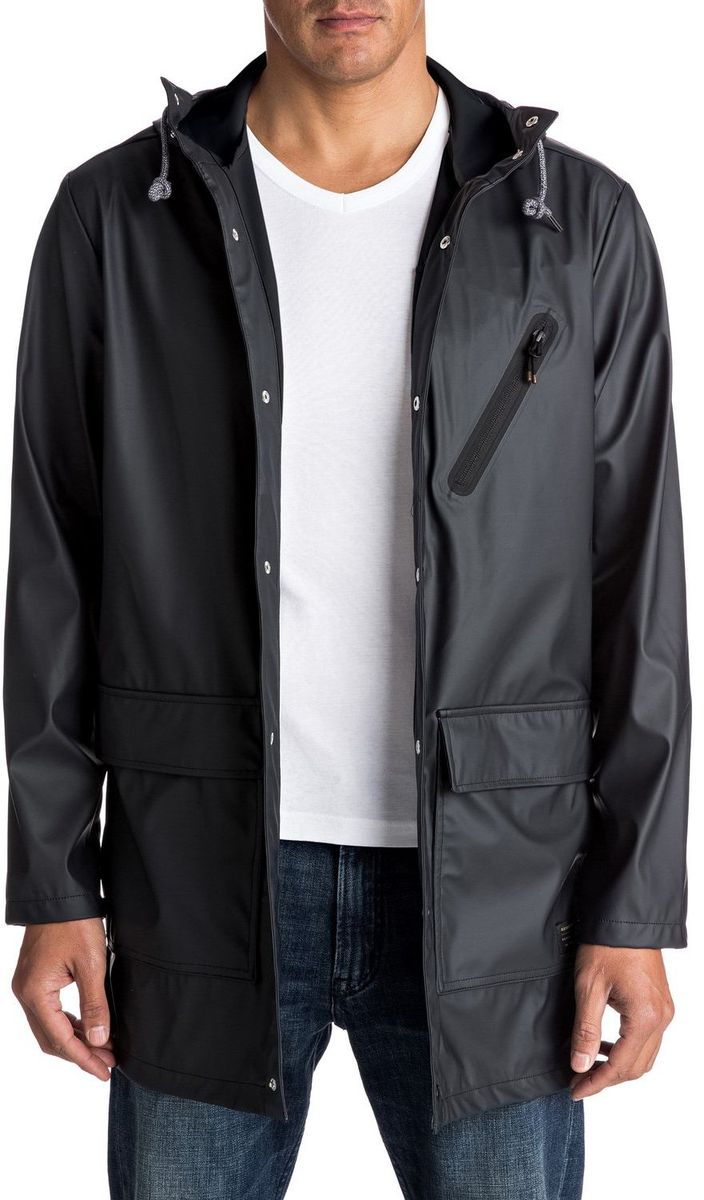Куртка мужская Quiksilver, цвет: черный. EQYJK03309-KTA0. Размер M (48/50)EQYJK03309-KTA0 Куртка мужская Quiksilver, цвет: черный. EQYJK03309-KTA0. Размер M (48/50)EQYJK03309-KTA0Капюшон и технологичная ткань с водоотталкивающей пропиткой DWR не дадут промокнуть в ненастье, а отсутствие подкладки позволит надеть столько дополнительных слоев в особенно холодные дни, сколько вам захочется, для достижения желаемого уровня тепла.