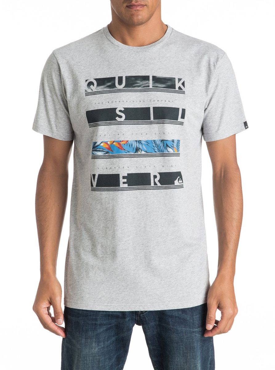 Футболка мужская Quiksilver, цвет: светло-серый. EQYZT04280-SGRH. Размер M (48/50)EQYZT04280-SGRH Футболка мужская Quiksilver, цвет: светло-серый. EQYZT04280-SGRH. Размер M (48/50)EQYZT04280-SGRHМужская футболка Quiksilver изготовлена из качественного материала. Модель выполнена с круглой горловиной и короткими рукавами.