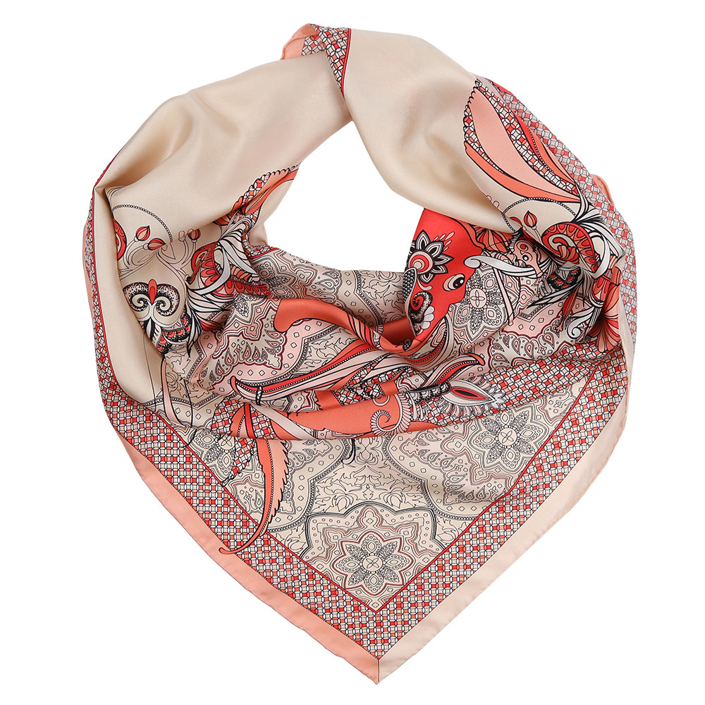 Платок женский Fabretti, цвет: бежевый, коралловый. CX1617-24-4. Размер 90 см х 90 смCX1617-24-4 Платок женский Fabretti, цвет: бежевый, коралловый. CX1617-24-4. Размер 90 см х 90 смCX1617-24-4Изысканный женский платок Fabretti выполнен из натурального шелка, который придает изделию неповторимый роскошный блеск и гладкость фактуры. Тонкая и прочная нить, создающая струящуюся ткать, подчеркнет изысканный вкус своей обладательницы.