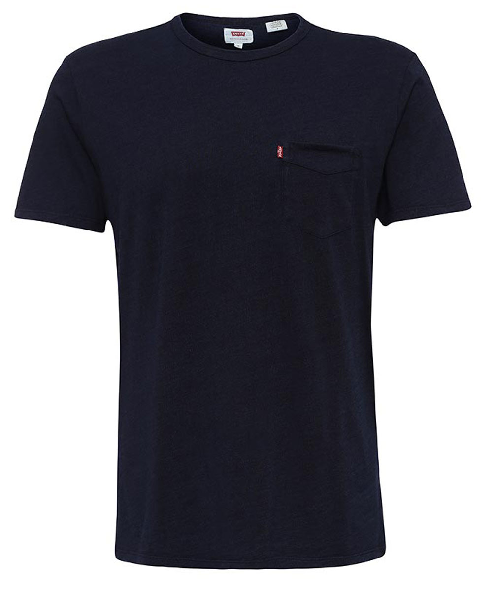 Футболка мужская Levis®, цвет: темно-синий. 1579800940. Размер L (50)1579800940 Футболка мужская Levis®, цвет: темно-синий. 1579800940. Размер L (50)1579800940Мужская футболка Levis® изготовлена из качественного натурального хлопка. Модель прямого кроя выполнена с круглой горловиной и короткими рукавами. На груди модель дополнена накладным карманом.