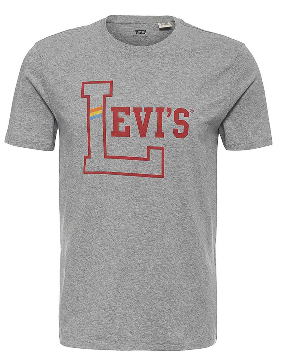 Футболка мужская Levis®, цвет: серый. 2249101930. Размер L (50)2249101930 Футболка мужская Levis®, цвет: серый. 2249101930. Размер L (50)2249101930Мужская футболка Levis® изготовлена из качественного натурального хлопка. Модель прямого кроя выполнена с круглой горловиной и короткими рукавами. На груди модель дополнена принтом с логотипом бренда.