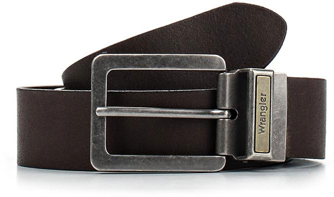 Ремень мужской Wrangler, цвет: темно-коричневый. W0491US01. Размер 105W0491US01 Ремень мужской Wrangler, цвет: темно-коричневый. W0491US01. Размер 105W0491US01Стильный широкий ремень Wrangler выполнен из натуральной кожи. Прямоугольная пряжка, с помощью которой регулируется длина ремня, выполнена из металла и оформлена фирменной гравировкой.