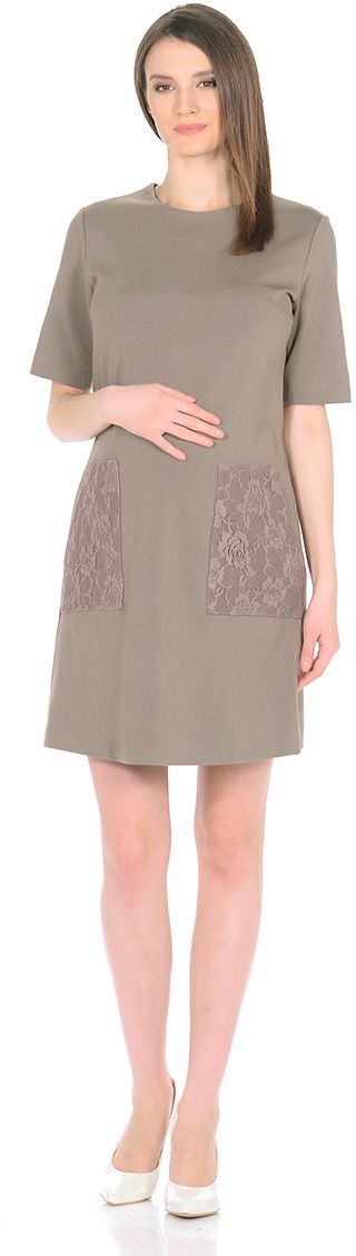 Платье для беременных Mammy Size, цвет: оливковый. 3030522171. Размер 483030522171 Платье для беременных Mammy Size, цвет: оливковый. 3030522171. Размер 483030522171Классическое, всегда модное платье Mammy Size, с удивительными кружевными вставками на карманах отлично подойдёт как для деловых встреч, так и для праздничных мероприятий.