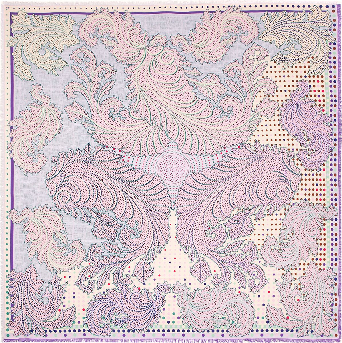 Платок женский Eleganzza, цвет: светло-сиреневый. D34-1203. Размер 110 см х 110 смD34-1203 Платок женский Eleganzza, цвет: светло-сиреневый. D34-1203. Размер 110 см х 110 смD34-1203Платок Eleganzza, выполненный из вискозы и шелка, идеально дополнит образ современной женщины. Модель оформлена принтом с узорами. Классическая квадратная форма позволяет носить платок на шее, украшать им прическу или декорировать сумочку. С таким замечательным аксессуаром вы всегда будете выглядеть женственно и привлекательно.
