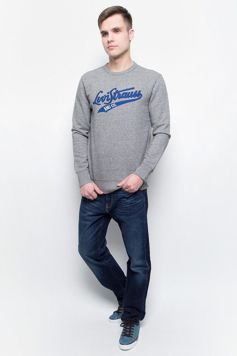 Джинсы мужские Levis® 502, цвет: темно-синий. 2950700110. Размер 38-34 (54-34)2950700110 Джинсы мужские Levis® 502, цвет: темно-синий. 2950700110. Размер 38-34 (54-34)2950700110Мужские джинсы Levis® 502 изготовлены из качественного натурального хлопка с добавлением эластана. Джинсы средней посадки застегиваются на молнию и металлическую пуговицу. На поясе имеются шлевки для ремня. Спереди модель дополнена двумя втачными карманами и одним небольшим накладным кармашком, а сзади - двумя накладными карманами. Модель слегка заужена к низу и оформлена эффектом потертости.