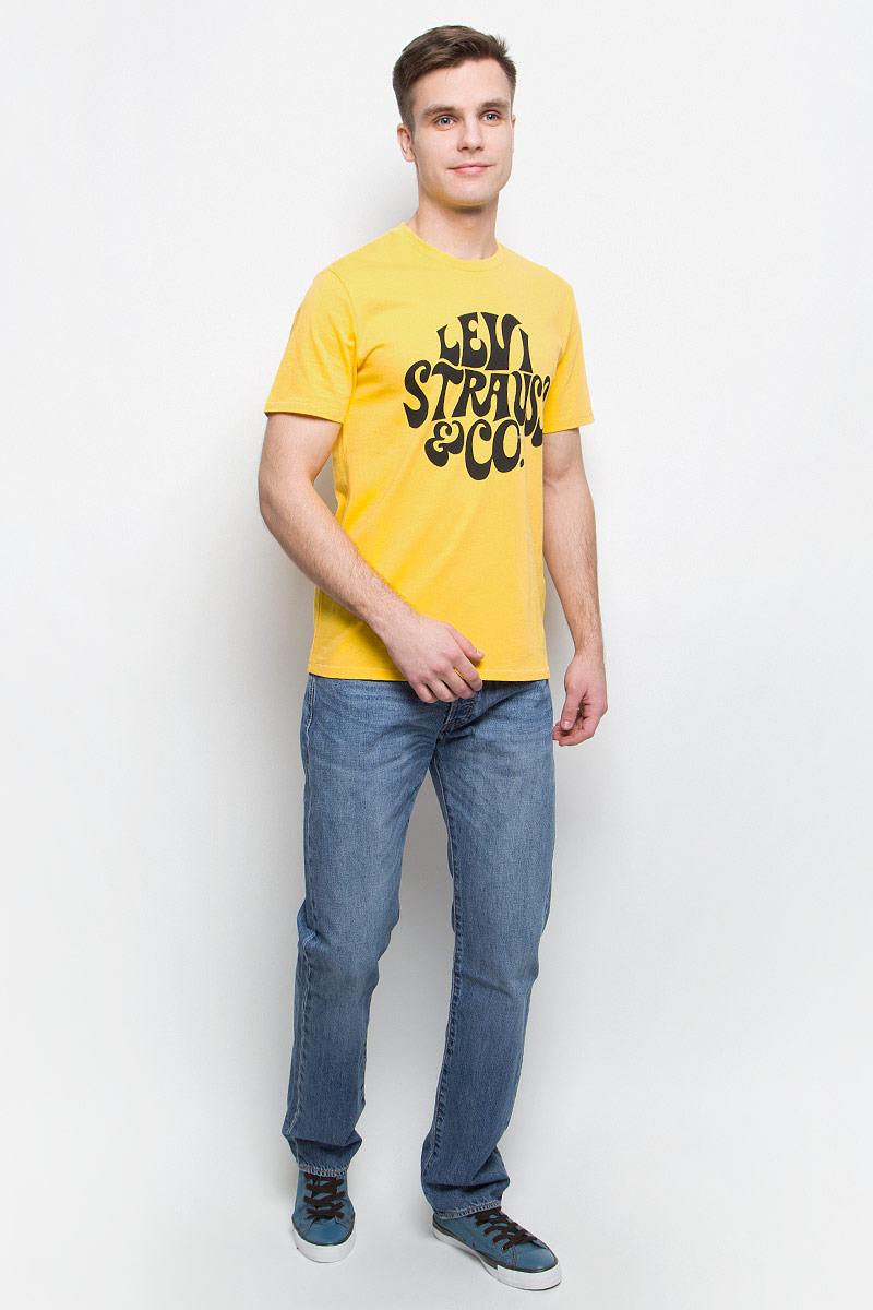 Футболка мужская Levis®, цвет: желтый. 2249101740. Размер L (50)2249101740 Футболка мужская Levis®, цвет: желтый. 2249101740. Размер L (50)2249101740Мужская футболка Levis® изготовлена из натурального хлопка. Модель выполнена с круглой горловиной и короткими рукавами. Футболка декорирована крупным принтом с названием бренда.