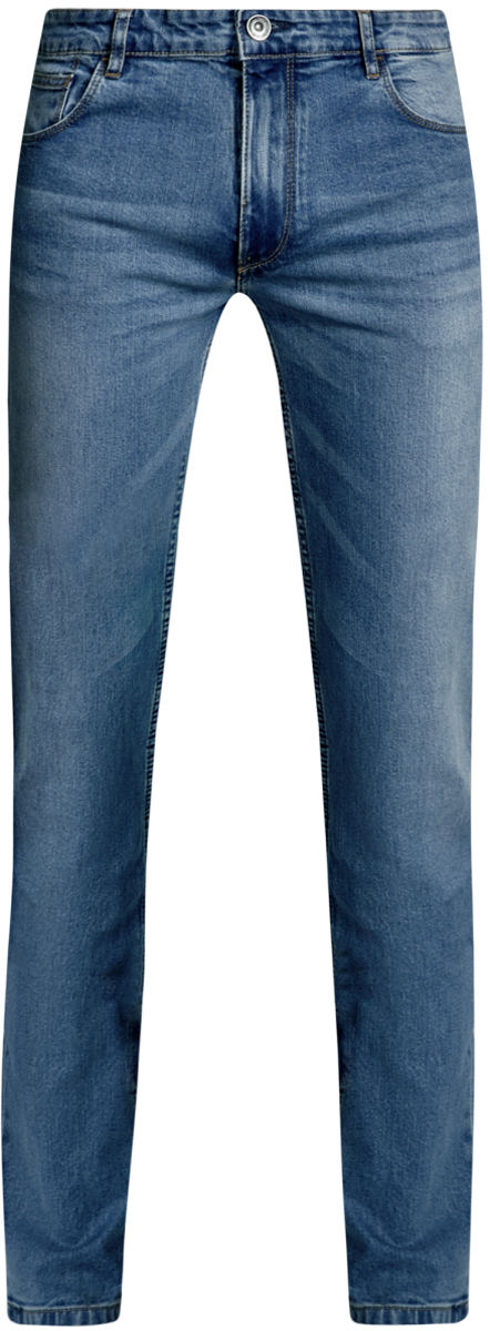 Джинсы мужские oodji Basic, цвет: синий джинс. 6B120049M/45594/7400W. Размер 31-34 (48-34)6B120049M/45594/7400W Джинсы мужские oodji Basic, цвет: синий джинс. 6B120049M/45594/7400W. Размер 31-34 (48-34)6B120049M/45594/7400WМужские джинсы oodji Basic выполнены из высококачественного материала. Модель-слим средней посадки по поясу застегивается на пуговицу и имеют ширинку на застежке-молнии, а также шлевки для ремня. Джинсы имеют классический пятикарманный крой: спереди - два втачных кармана и один маленький накладной, а сзади - два накладных кармана.