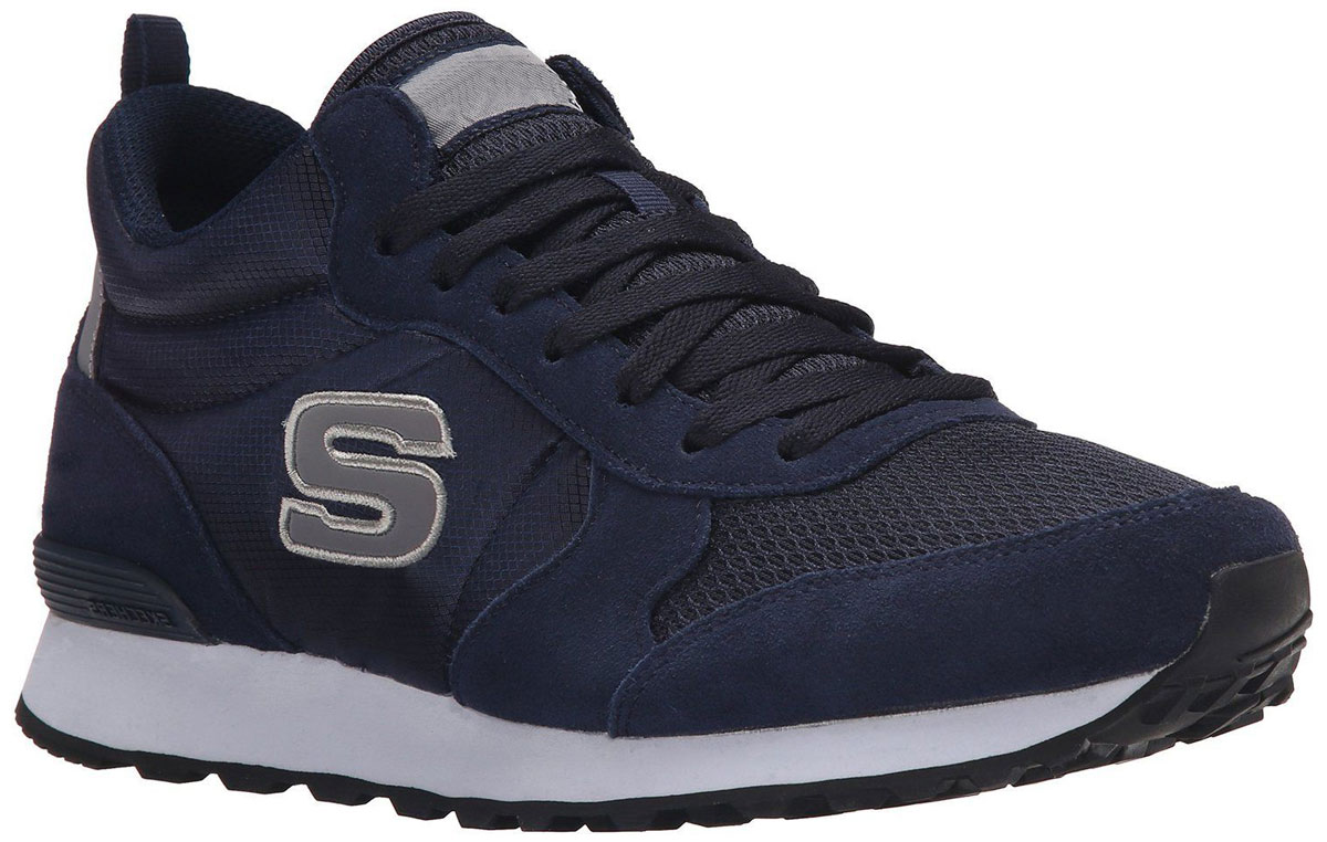 Кроссовки мужские Skechers Og 85- Early Grab, цвет: синий. 52310-NVGY. Размер 7,5 (40)52310-NVGY Кроссовки мужские Skechers Og 85- Early Grab, цвет: синий. 52310-NVGY. Размер 7,5 (40)52310-NVGYСтильные мужские кроссовки Skechers отлично подойдут для активного отдыха и повседневной носки. Верх модели выполнен из натуральной кожи и текстиля. Удобная шнуровка надежно фиксирует модель на стопе. Подошва обеспечивает легкость и естественную свободу движений. Мягкие и удобные, кроссовки превосходно подчеркнут ваш спортивный образ и подарят комфорт.