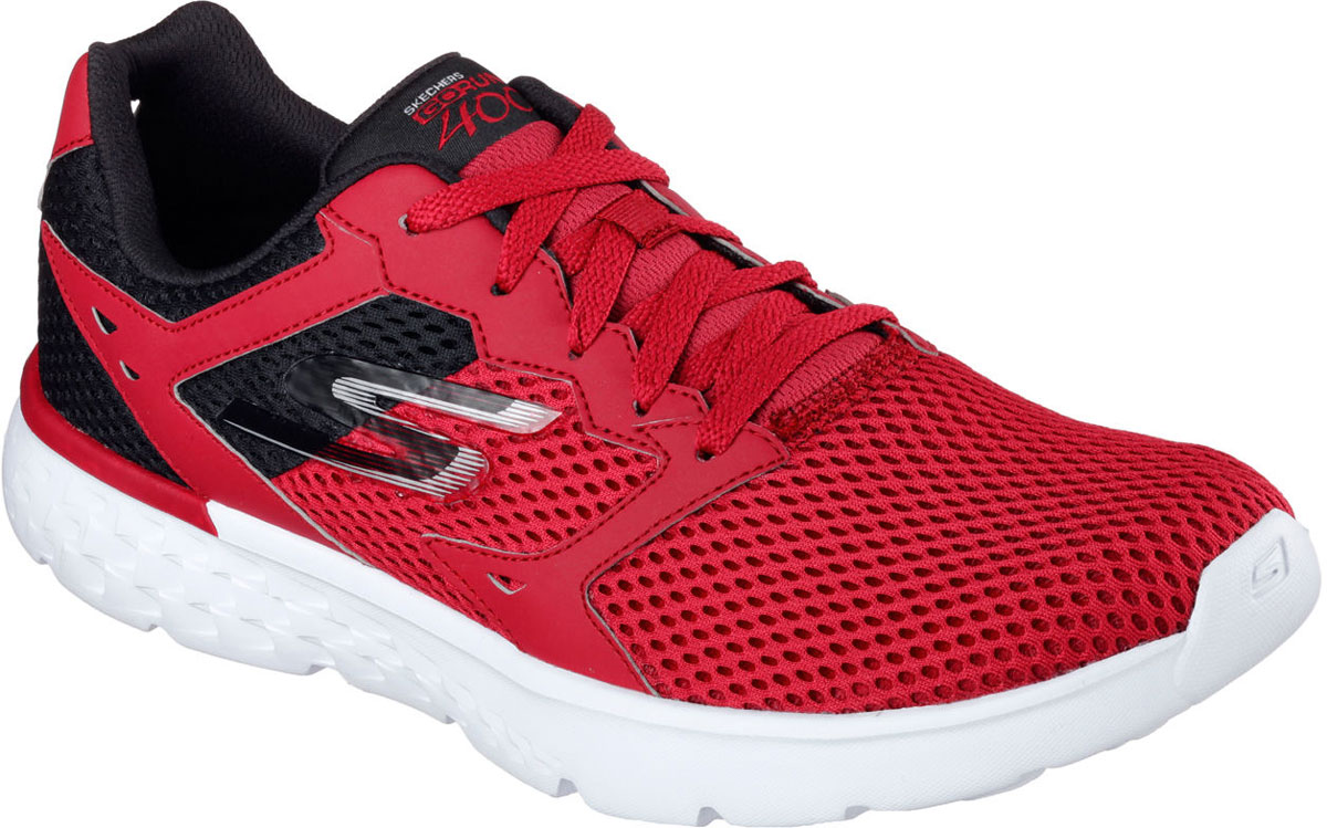 Кроссовки мужские Skechers Go Run 400, цвет: красный. 54350-RDBK. Размер 11 (45)54350-RDBK Кроссовки мужские Skechers Go Run 400, цвет: красный. 54350-RDBK. Размер 11 (45)54350-RDBKСтильные мужские кроссовки Skechers отлично подойдут для активного отдыха и повседневной носки. Верх модели выполнен из текстиля. Удобная шнуровка надежно фиксирует модель на стопе. Подошва обеспечивает легкость и естественную свободу движений. Мягкие и удобные, кроссовки превосходно подчеркнут ваш спортивный образ и подарят комфорт.
