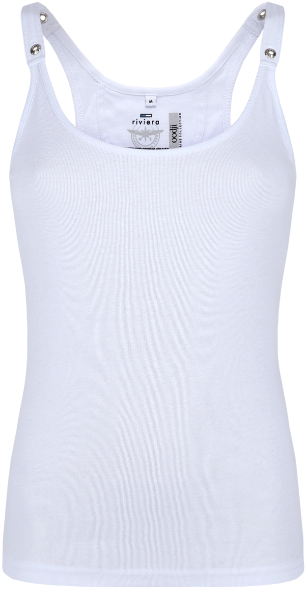 Майка женская oodji Collection, цвет: белый. 24305006B/46164/1000N. Размер XXL (52)24305006B/46164/1000N Майка женская oodji Collection, цвет: белый. 24305006B/46164/1000N. Размер XXL (52)24305006B/46164/1000NМодная женская майка-борцовка oodji Collection выполнена из натурального хлопка. Майка с круглым вырезом горловины оформлена на лямках декоративными люверсами.