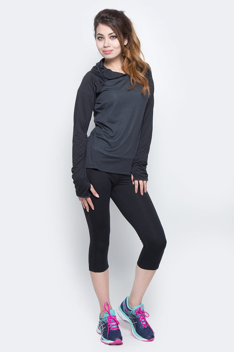 Худи для бега женское The North Face W Reactor Hoodie, цвет: серый, черный. T92V9UFLC. Размер S (42)T92V9UFLC Худи для бега женское The North Face W Reactor Hoodie, цвет: серый, черный. T92V9UFLC. Размер S (42)T92V9UFLCЖенское худи The North Face с длинными рукавами и капюшоном изготовлено из полиэстера. Удлиненные рукава имеют прорези для больших пальцев.