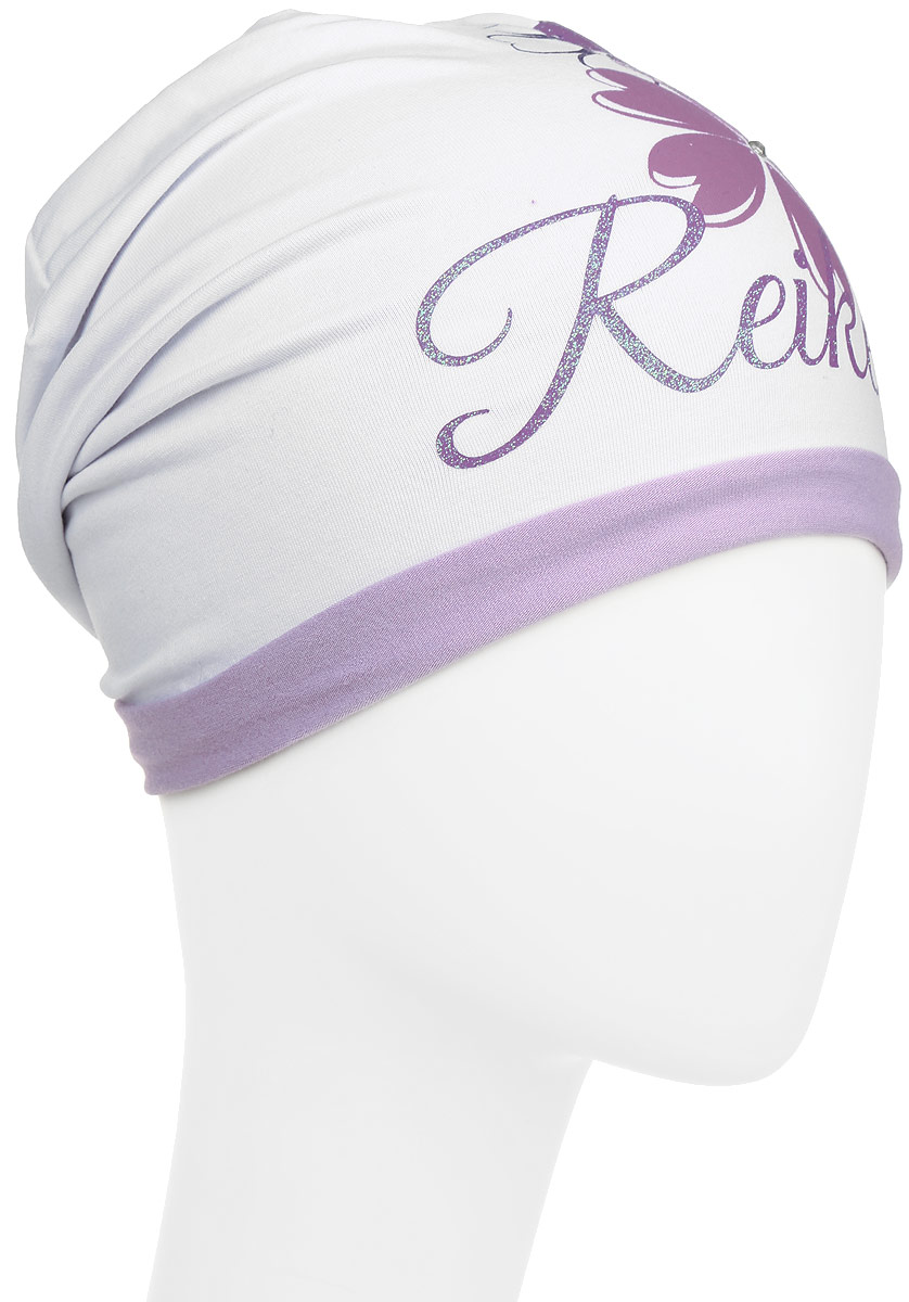 Шапка для девочки Reike Космея, цвет: белый. RKNSS17-CSM1. Размер 56RKNSS17-CSM1_ white Шапка для девочки Reike Космея, цвет: белый. RKNSS17-CSM1. Размер 56RKNSS17-CSM1_ whiteСтильная шапка для девочки Reike Космея, изготовленная из качественного хлопкового материала, отлично впишется в гардероб юной модницы. Модель с контрастным подкладом оформлена цветочным принтом со стразами и блестками и глиттерной надписью Reike. Уважаемые клиенты!Размер, доступный для заказа, является обхватом головы.