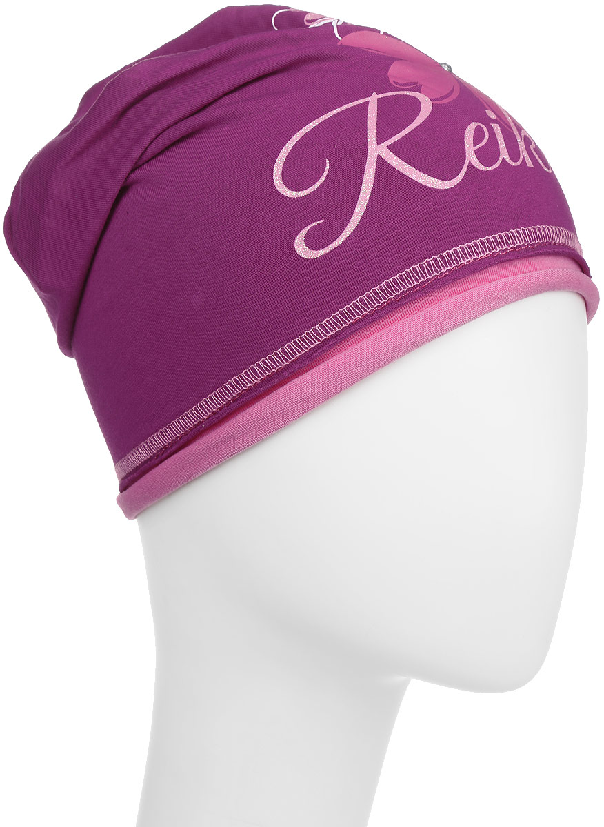 Шапка для девочки Reike Космея, цвет: бордовый. RKNSS17-CSM1. Размер 54RKNSS17-CSM1_ bordeaux Шапка для девочки Reike Космея, цвет: бордовый. RKNSS17-CSM1. Размер 54RKNSS17-CSM1_ bordeauxСтильная шапка для девочки Reike Космея, изготовленная из качественного хлопкового материала, отлично впишется в гардероб юной модницы. Модель с контрастным подкладом оформлена цветочным принтом со стразами и блестками и глиттерной надписью Reike. Уважаемые клиенты!Размер, доступный для заказа, является обхватом головы.