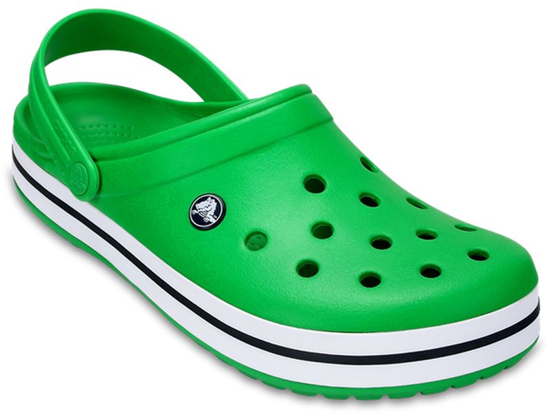 Сабо Crocs Crocband, цвет: зеленый. 11016-3E3. Размер 13 (45/46 )11016-3E3 Сабо Crocs Crocband, цвет: зеленый. 11016-3E3. Размер 13 (45/46 )11016-3E3Модные сабо Crocband от Crocs придутся вам по душе. Верх модели выполнен из полимера Croslite с добавлением резины. Благодаря материалу Croslite обувь невероятно легкая, мягкая и удобная. Материал Croslite - бактериостатичен, препятствует появлению неприятных запахов и легок в уходе: быстро сохнет и не оставляет следов на любых поверхностях. Верх модели оформлен отверстиями, которые обеспечивают естественную вентиляцию, подошва - контрастными полосками и названием бренда. Под воздействием температуры тела обувь принимает форму стопы. Пяточный ремешок обеспечивает фиксацию стопы при ходьбе. Рельефная поверхность верхней части подошвы комфортна при движении. Рифленое основание подошвы гарантирует идеальное сцепление с любой поверхностью. Такие сабо - отличное решение для каждодневного использования!Уважаемые клиенты!Обращаем ваше внимание на то, что страной-изготовителем для некоторых размеров и цветов модели может быть Вьетнам.