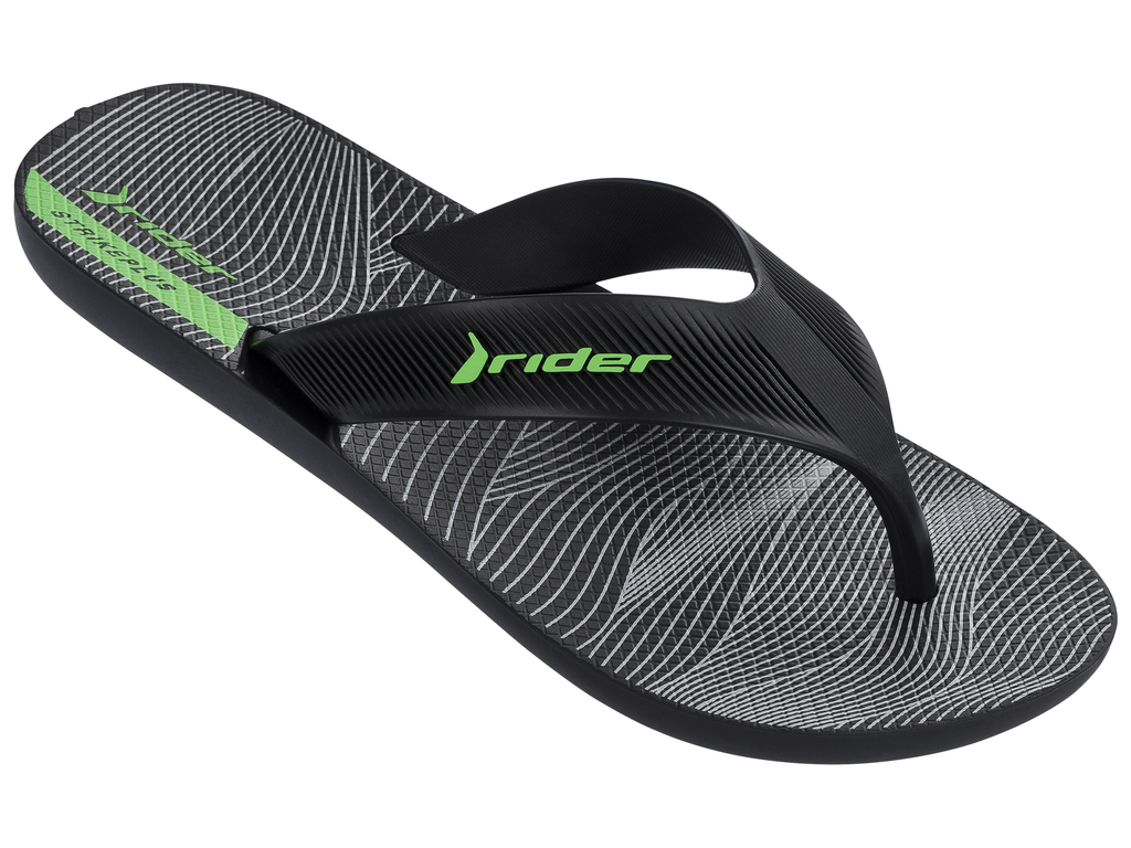 Сланцы мужские Rider Strike Plus AD, цвет: черный. 11073-24271. Размер BRA 39/40 (40/41)11073-24271 Сланцы мужские Rider Strike Plus AD, цвет: черный. 11073-24271. Размер BRA 39/40 (40/41)11073-24271Стильные мужские сланцы Strike Plus AD от Rider придутся вам по душе. Верх модели выполнен из поливинилхлорида. Ремешки с перемычкой гарантируют надежную фиксацию модели на ноге. Рельефная поверхность верхней части подошвы комфортна при движении. Основание подошвы дополнено рифлением.