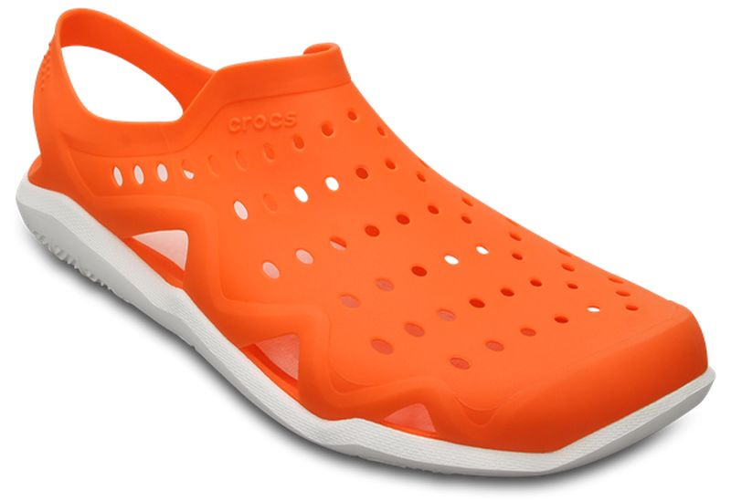 Сабо мужские Crocs Swiftwater Wave Shoe, цвет: оранжевый. 203963-846. Размер 11 (43/44 )203963-846 Сабо мужские Crocs Swiftwater Wave Shoe, цвет: оранжевый. 203963-846. Размер 11 (43/44 )203963-846Сабо Crocs придутся вам по душе. Рельефная поверхность верхней части подошвы комфортна при движении. Рифленое основание подошвы гарантирует идеальное сцепление с любой поверхностью. Такие сабо - отличное решение для каждодневного использования!