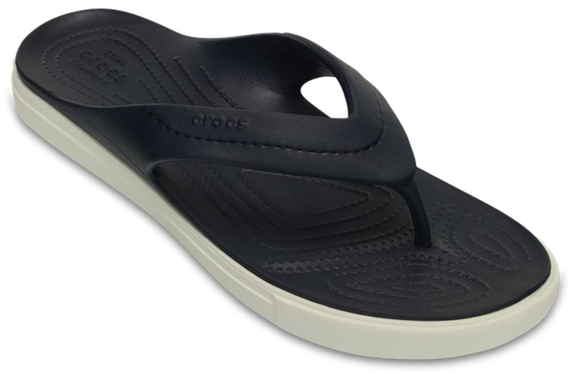 Сланцы Crocs CitiLane Flip, цвет: темно-синий. 202831-462. Размер 11 (43/44 )202831-462 Сланцы Crocs CitiLane Flip, цвет: темно-синий. 202831-462. Размер 11 (43/44 )202831-462Стильные сланцы от Crocs придутся вам по душе. Рифление на верхней поверхности подошвы предотвращает выскальзывание ноги. Рельефное основание подошвы обеспечивает уверенное сцепление с любой поверхностью. Удобные сланцы прекрасно подойдут для похода в бассейн или на пляж.