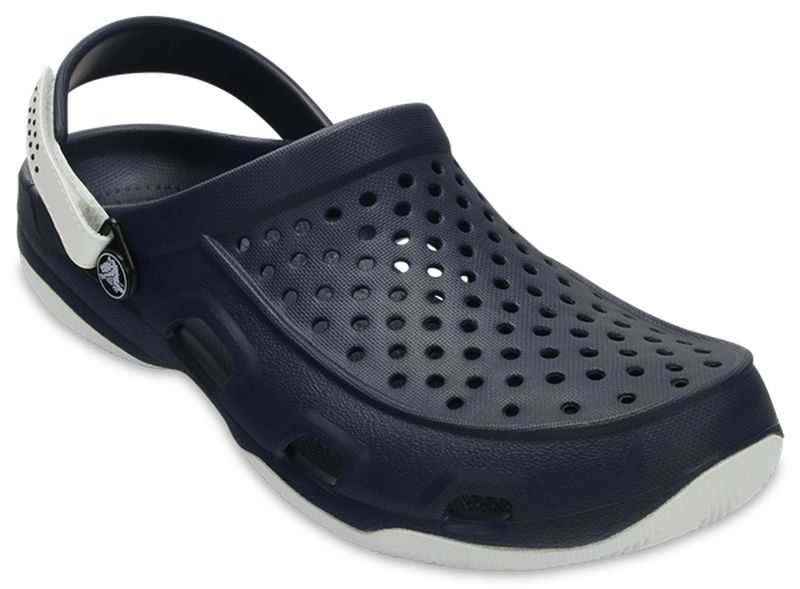 Сабо мужские Crocs Swiftwater Deck Clog, цвет: темно-синий. 203981-462. Размер 10 (43)203981-462 Сабо мужские Crocs Swiftwater Deck Clog, цвет: темно-синий. 203981-462. Размер 10 (43)203981-462Сабо Crocs придутся вам по душе. Рельефная поверхность верхней части подошвы комфортна при движении. Рифленое основание подошвы гарантирует идеальное сцепление с любой поверхностью. Такие сабо - отличное решение для каждодневного использования!