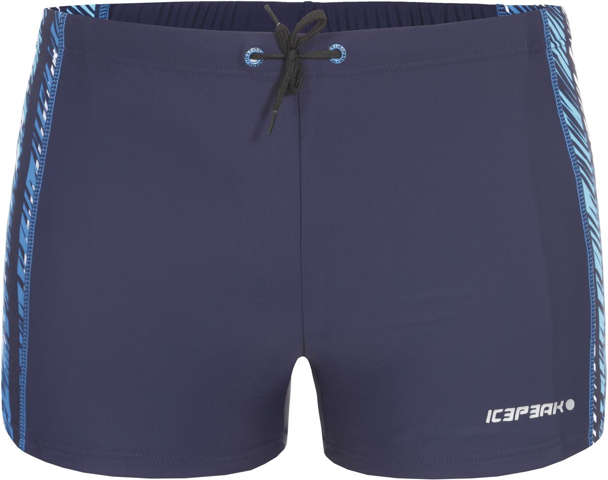 Плавки мужские Icepeak Jone, цвет: темно-синий, синий. 767006810IV_390. Размер M (50)767006810IV_390 Плавки мужские Icepeak Jone, цвет: темно-синий, синий. 767006810IV_390. Размер M (50)767006810IV_390Мужские плавки Jone от Icepeak выполнены из технологичного материала с защитой от ультрафиолета и хлора. Модель на поясе дополнена шнурком.