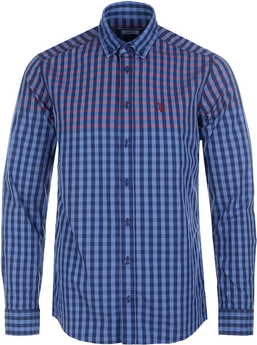 Рубашка мужская U.S. Polo Assn., цвет: синий. G081GL004AVILTANSY_VR014. Размер XS (46)G081GL004AVILTANSY_VR014 Рубашка мужская U.S. Polo Assn., цвет: синий. G081GL004AVILTANSY_VR014. Размер XS (46)G081GL004AVILTANSY_VR014Рубашка мужская U.S. Polo Assn. исполнена из 100% хлопка. Имеет длинные рукава и классический воротничок, лацканы которого пристегиваются на пуговицы для удобной фиксации галстука при носке. Застегивается изделие на манжетах и спереди на пуговицы.