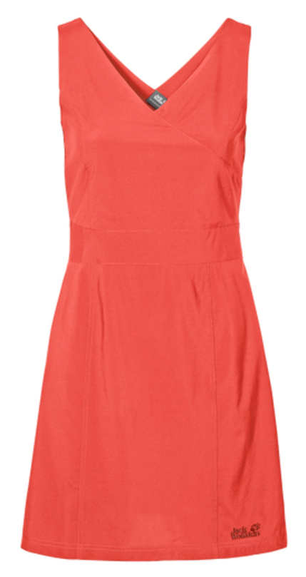 Платье Jack Wolfskin Wahia Dress, цвет: коралловый. 1502892-2043. Размер XL (50/52)1502892-2043 Платье Jack Wolfskin Wahia Dress, цвет: коралловый. 1502892-2043. Размер XL (50/52)1502892-2043Платье Wahia Dress выполнено из 100% полиэстера. Ткань легкая, дышащая, мягкая на ощупь и слегка эластичная, а также обладает защитой от ультрафиолета (UPF 30+). Модель без рукавов длины миди, имеет V-образный вырез и застегивается на молнию сбоку. Такое платье идеально подходит для путешествий в жаркие страны и повседневной носки в летний сезон.