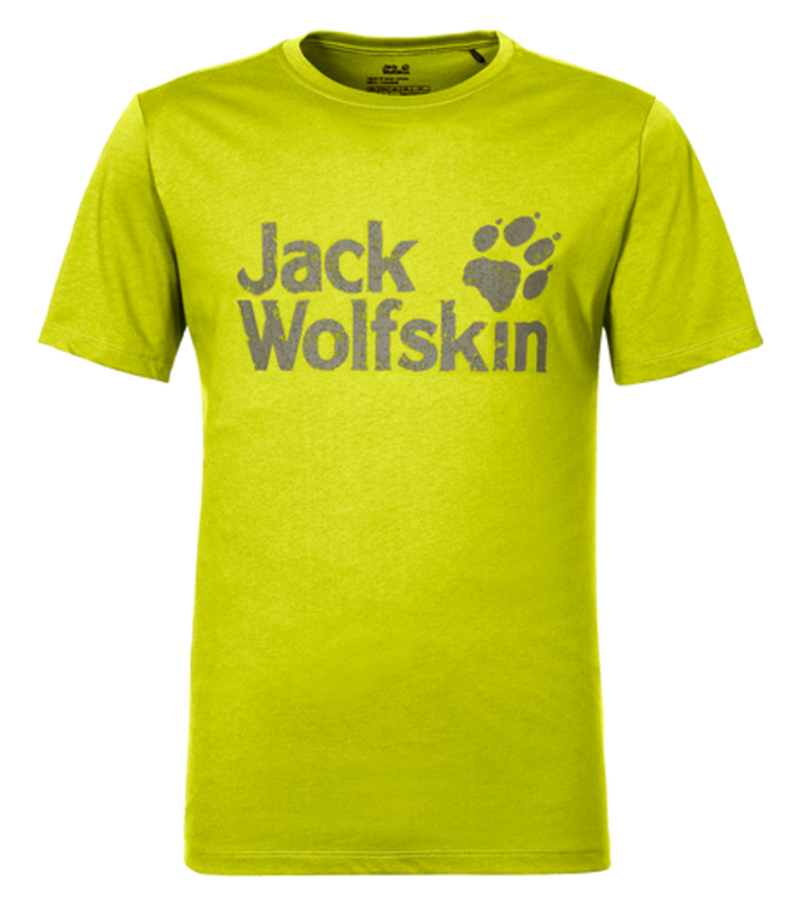 Футболка мужская Jack Wolfskin Pride Function 65 T M, цвет: салатовый. 1804671-4088. Размер XXL (54)1804671-4088 Футболка мужская Jack Wolfskin Pride Function 65 T M, цвет: салатовый. 1804671-4088. Размер XXL (54)1804671-4088Футболка мужская Pride Function 65 T M изготовлена из полиэстера и органического хлопка. Ткань легкая и мягкая, быстро сохнет, приятная на ощупь и очень прочная. Модель имеет круглый вырез горловины и короткие стандартные рукава. Футболка дополнена логотипом бренда. В такой футболке вам будет комфортно весь день, она универсальна и подходит для повседневной жизни так же хорошо, как и для активного отдыха на природе.