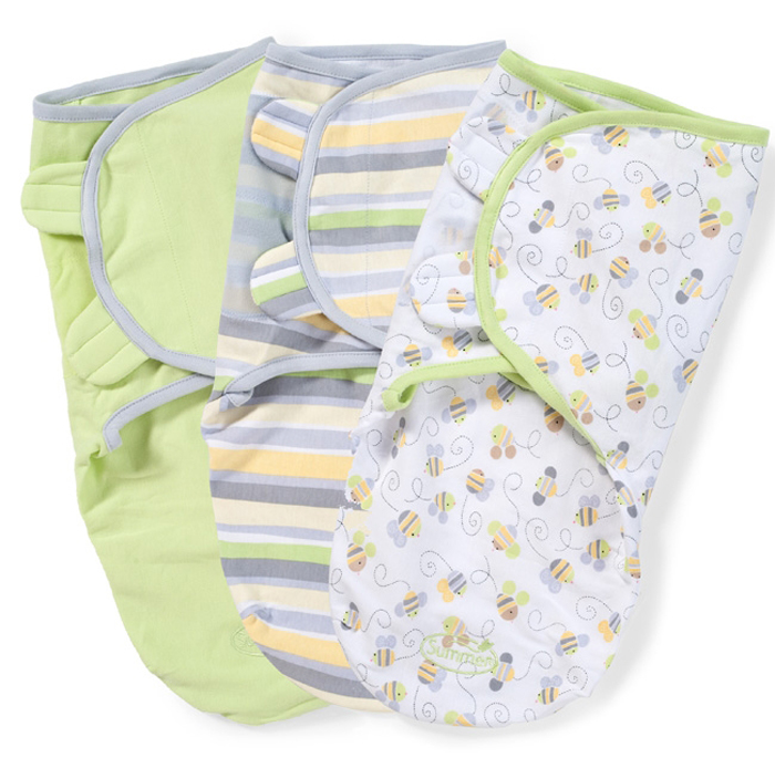 Конверт для новорожденного Summer Infant SwaddleMe на липучке, цвет: салатовый, белый, серый, 3 шт. 54000. Размер S/M, длина 50 см54000 Конверт для новорожденного Summer Infant SwaddleMe на липучке, цвет: салатовый, белый, серый, 3 шт. 54000. Размер S/M, длина 50 см54000Мягко облегая, конверт не ограничивает движение ребенка, и в тоже время помогает снизить рефлекс внезапного вздрагивания, благодаря этому сон малыша и родителей будет более крепким. Регулируемые крылья для закрытия конверта выполнены таким образом, что даже самый активный ребенок не сможет распеленаться во время сна. Конверт можно открыть в области ног малыша для легкой смены подгузников - нет необходимости разворачивать детские ручки.