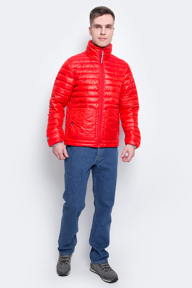Куртка мужская Icepeak, цвет: красный. 756055877XV_645. Размер L (52)756055877XV_645 Куртка мужская Icepeak, цвет: красный. 756055877XV_645. Размер L (52)756055877XV_645Мужская куртка с подкладкой Icepeak выполнена из качественного полиэстера. Модель с длинными рукавами застегивается на застежку-молнию. Изделие дополнено двумя накладными карманами на кнопках.
