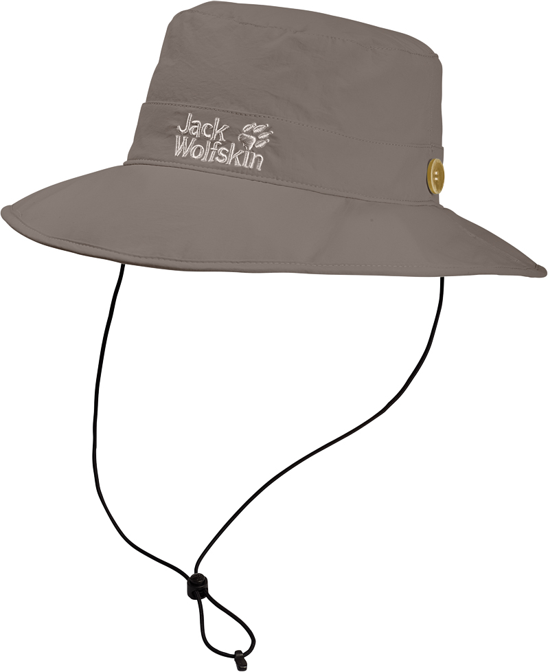 Панама Jack Wolfskin Supplex Mesh Hat, цвет: бежевый. 1902042-5116. Размер L (57/60)1902042-5116 Панама Jack Wolfskin Supplex Mesh Hat, цвет: бежевый. 1902042-5116. Размер L (57/60)1902042-5116Панама Supplex Mesh Hat идеально подходит для путешествий. Верх изделия выполнен из материала SUPPLEX (100% полиамид). Это легкая, мягкая и быстросохнущая ткань. Подкладка изготовлена из легкого материала COOLMAX MESH (100% полиэстер), который создает прохладу, выводит влагу наружу и обеспечивает комфорт при носке. Панама имеет широкие поля, а также обладает высокой защитой от ультрафиолета (UPF 40+), поэтому она идеально защитит вашу голову и лицо от палящего солнца. Панама фиксируется с помощью затягивающегося шнурка. Модель выполнена в однотонном дизайне и дополнена вышивкой с логотипом бренда.